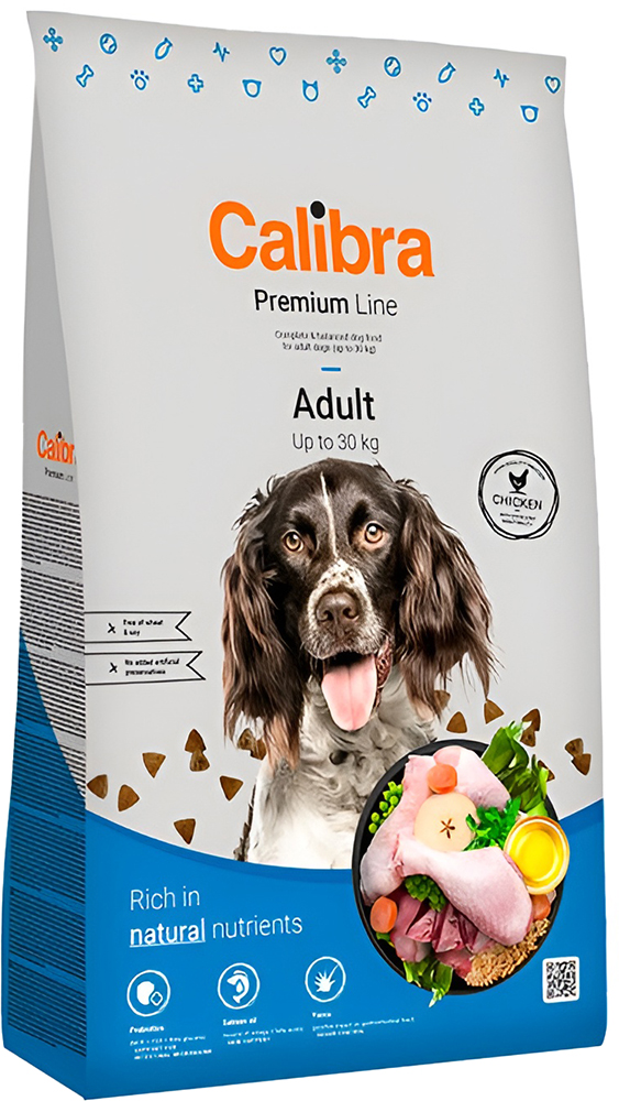 ΤΡΟΦΗ ΣΚΥΛΟΥ CALIBRA DOG PREMIUM LINE ADULT ΚΟΤΟΠΟΥΛΟ (12KG) CALIBRA