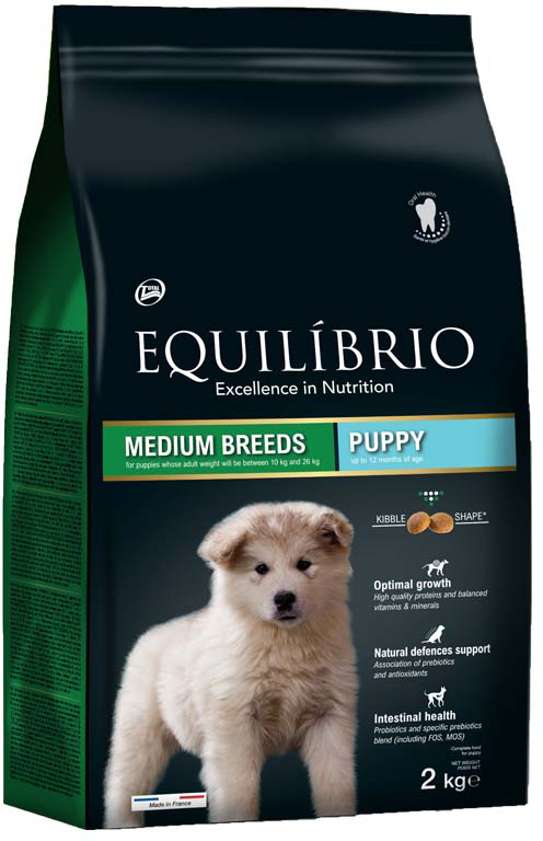 ΤΡΟΦΗ ΣΚΥΛΟΥ EQUILIBRIO PUPPY MEDIUM BREED ΚΟΤΟΠΟΥΛΟ (12KG)