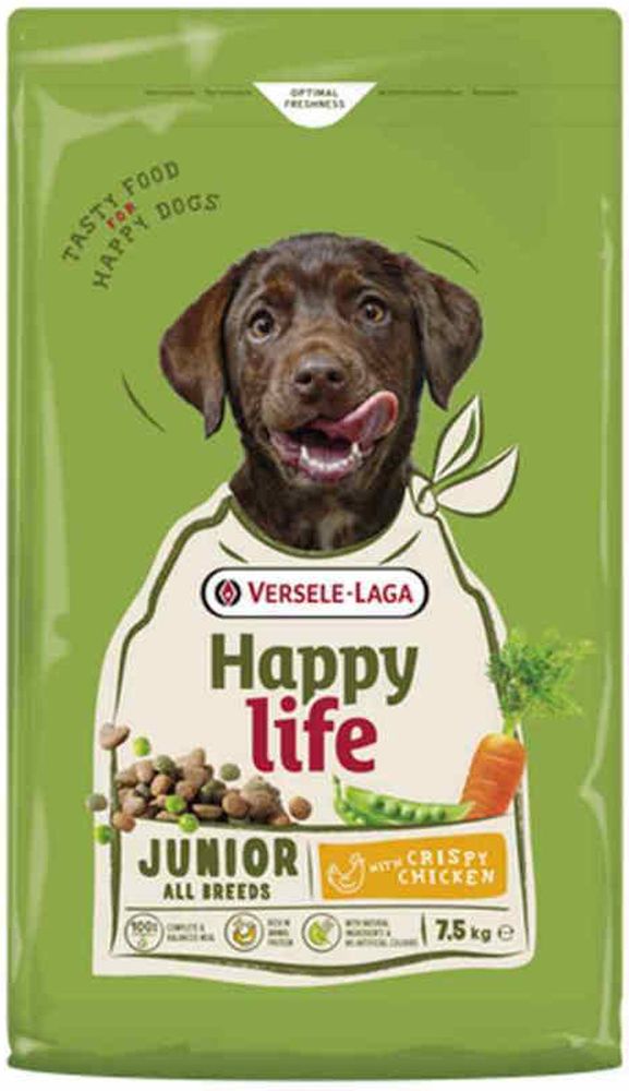 ΤΡΟΦΗ ΣΚΥΛΟΥ HAPPY LIFE JUNIOR ΚΟΤΟΠΟΥΛΟ (7,5KG) HAPPY LIFE