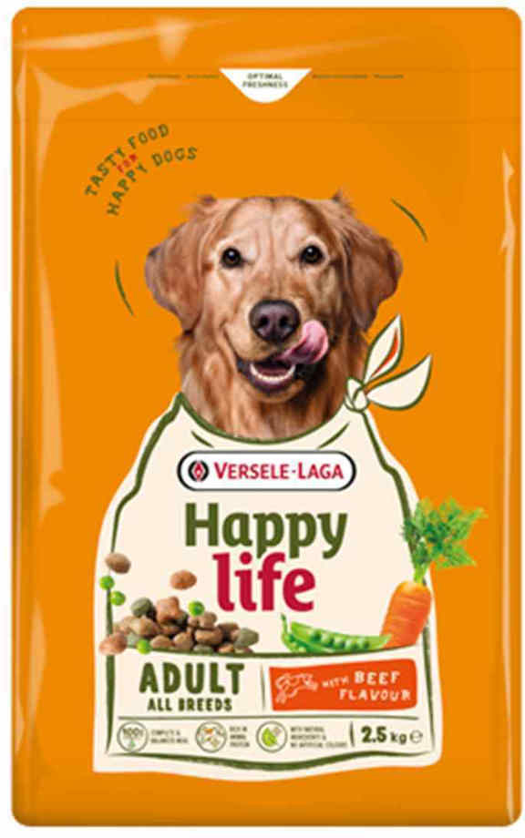 HAPPY LIFE ΤΡΟΦΗ ΣΚΥΛΟΥ HAPPY LIFE ADULT ΒΟΔΙΝΟ (2,5KG)