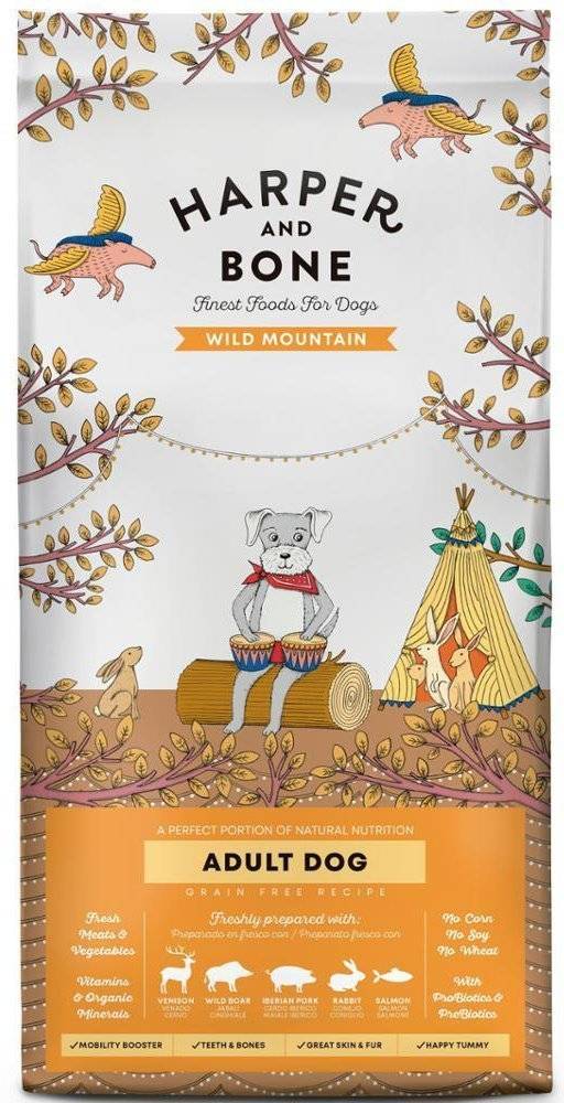 ΤΡΟΦΗ ΣΚΥΛΟΥ HARPER-BONE WILD MOUNTAIN ΕΛΑΦΙ-ΑΓΡΙΟΧΟΙΡΟΣ-ΙΒΗΡΙΚΟΣ ΧΟΙΡΟΣ-ΚΟΥΝΕΛΙ-ΣΟΛΟΜΟΣ 2KG