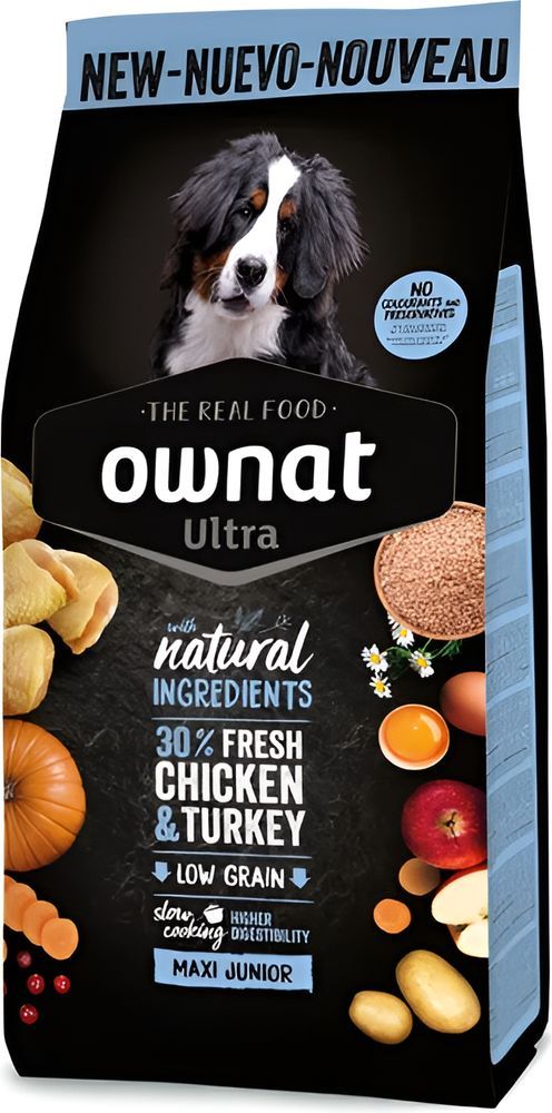 ΤΡΟΦΗ ΣΚΥΛΟΥ OWNAT ULTRA MAXI JUNIOR ΚΟΤΟΠΟΥΛΟ ΓΑΛΟΠΟΥΛΑ 3KG