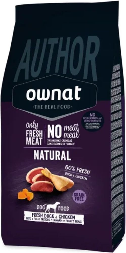 OWNAT ΤΡΟΦΗ ΣΚΥΛΟΥ OWNAT AUTHOR ADULT ΜΕ ΦΡΕΣΚΙΑ ΠΑΠΙΑ - ΚΟΤΟΠΟΥΛΟ (10KG)