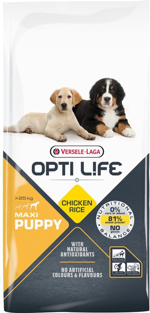 ΤΡΟΦΗ ΣΚΥΛΟΥ OPTI LIFE PUPPY MAXI ΚΟΤΟΠΟΥΛΟ ΡΥΖΙ (12,5KG) VERSELE-LAGA