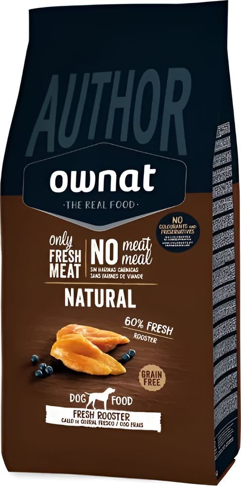 ΤΡΟΦΗ ΣΚΥΛΟΥ OWNAT AUTHOR DOG ADULT ΜΕ ΦΡΕΣΚΟ ΚΟΚΟΡΑ (10KG)