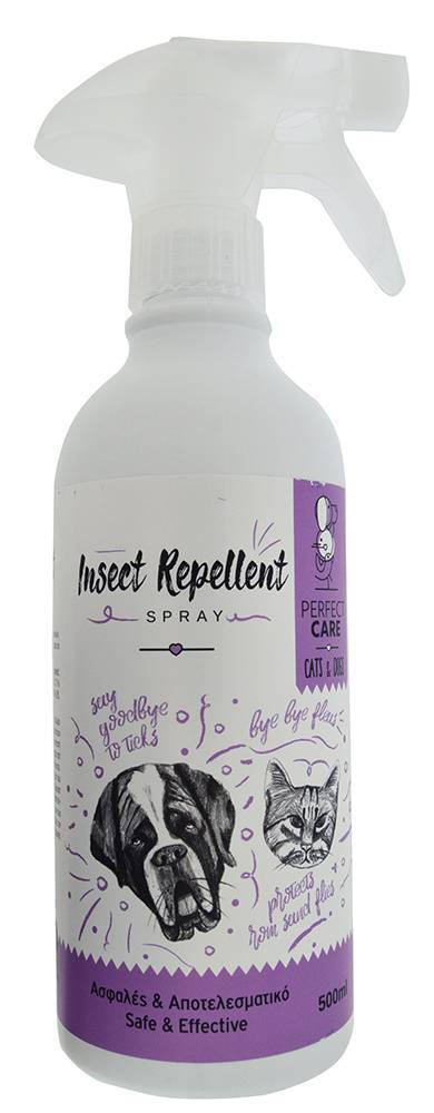 ΑΝΤΙΠΑΡΑΣΙΤΙΚΟ SPRAY PERFECT CARE ΣΚΥΛΟΥ - ΓΑΤΑΣ 500ML PERFECT CARE