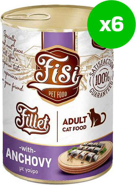 ΚΟΝΣΕΡΒΑ ΓΑΤΑΣ FISI ADULT ADULT ΓΑΥΡΟΣ ΣΕ ΖΕΛΕ (6 X 400GR) FISI