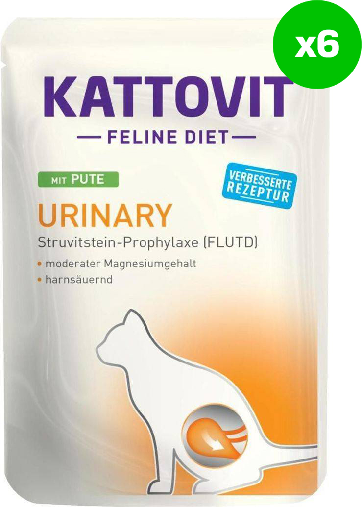 KATTOVIT ΦΑΚΕΛΑΚΙ ΓΑΤΑΣ KATTOVIT URINARY ΓΑΛΟΠΟΥΛΑ (6 X 85G)