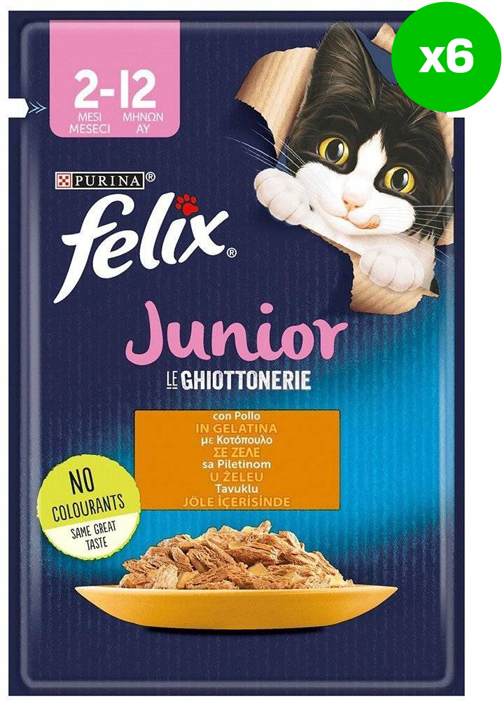 FELIX FELIX AGAIL JUNIOR ΜΕ ΚΟΤΟΠΟΥΛΟ ΣΕ ΖΕΛΕ (6 X 85GR)