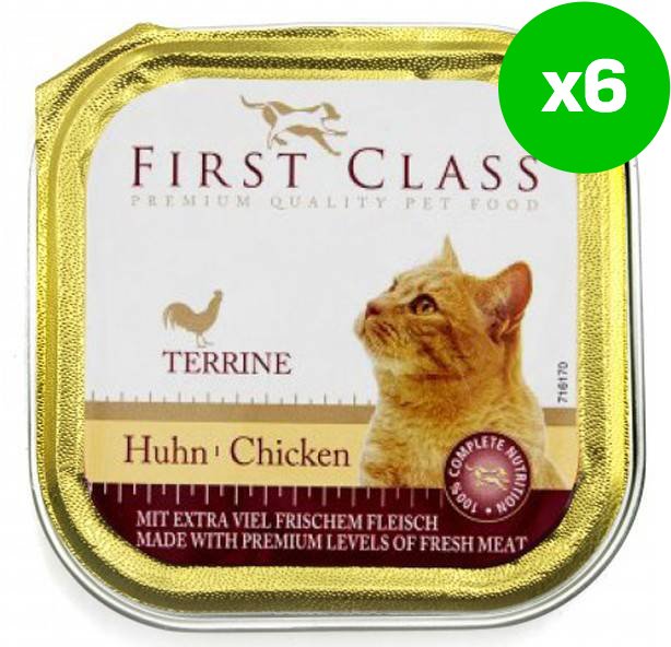 ΚΟΝΣΕΡΒΑ ΓΑΤΑΣ FIRST CLASS ΚΟΤΟΠΟΥΛΟ (6 X 100GR)