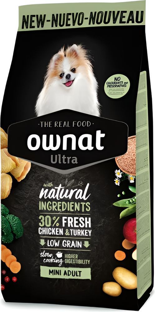 ΤΡΟΦΗ ΣΚΥΛΟΥ OWNAT ULTRA MINI ADULT ΚΟΤΟΠΟΥΛΟ ΓΑΛΟΠΟΥΛΑ (400GR)