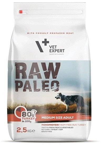 ΤΡΟΦΗ ΣΚΥΛΟΥ RAW PALEO ADULT MEDIUM ΓΑΛΟΠΟΥΛΑ 2.5KG RAW PALEO