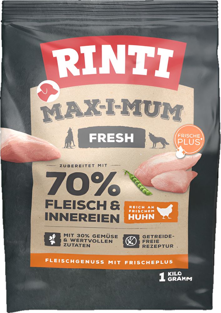ΤΡΟΦΗ ΣΚΥΛΟΥ RINTI MAX-I-MUM ADULT FRESH 70% ΚΟΤΟΠΟΥΛΟ (4KG) RINTI