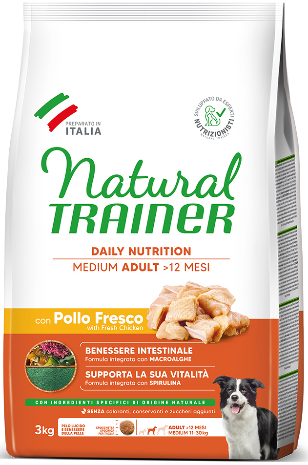 ΤΡΟΦΗ ΣΚΥΛΟΥ TRAINER MEDIUM ADULT ΚΟΤΟΠΟΥΛΟ (3KG) TRAINER
