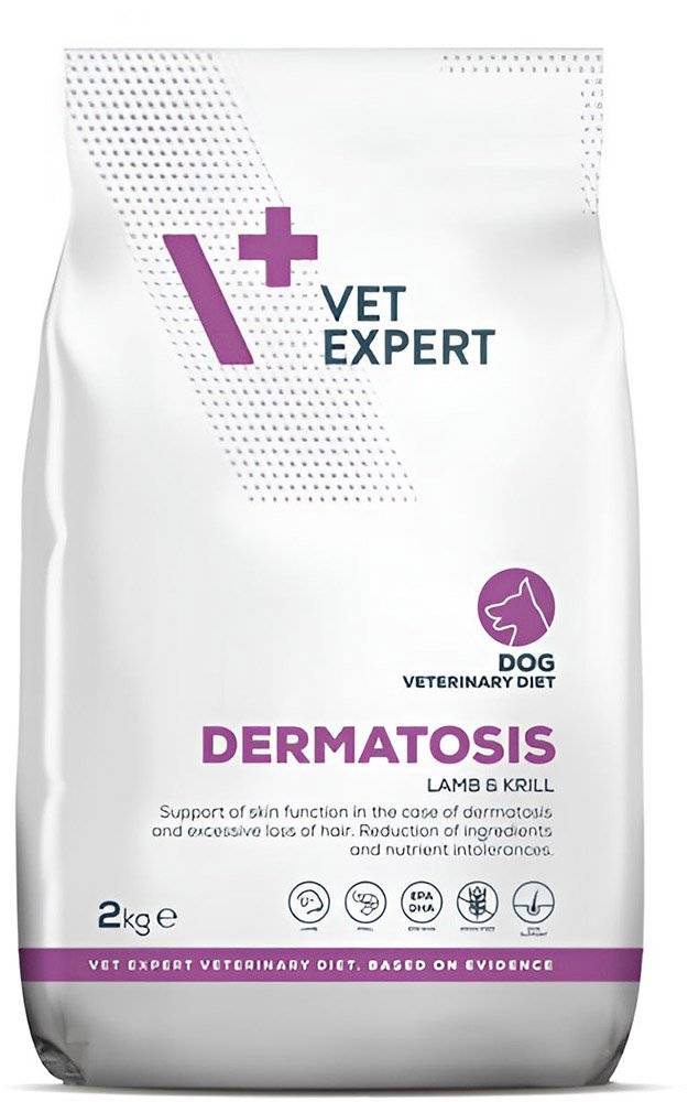 VET EXPERT ΞΗΡΑ ΤΡΟΦΗ ΣΚΥΛΟΥ VET EXPERT DERMATOSIS LAMB - KRILL (12KG)