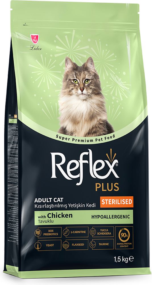 ΤΡΟΦΗ ΓΙΑ ΓΑΤΕΣ REFLEX PLUS ADULT STERILISED ΚΟΤΟΠΟΥΛΟ (1,5KG)