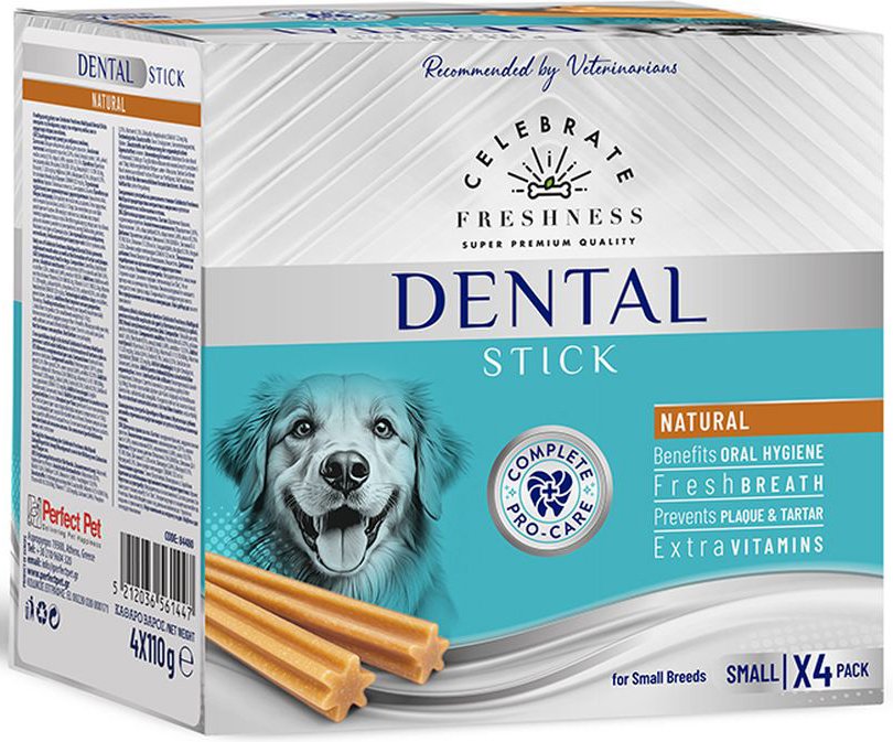 ΟΔΟΝΤΙΚΕΣ ΛΙΧΟΥΔΙΕΣ CELEBRATE FRESHNESS DENTAL MULTIPACK STICKS NATURAL SMALL (440GR)