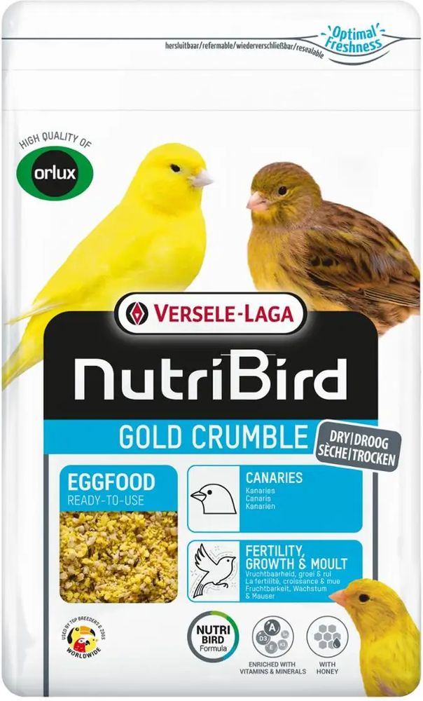 ΑΥΓΟΤΡΟΦΗ ΞΗΡΗ ORLUX GOLD CRUMBLE ΚΑΝΑΡΙΝΙΑ (1KG)