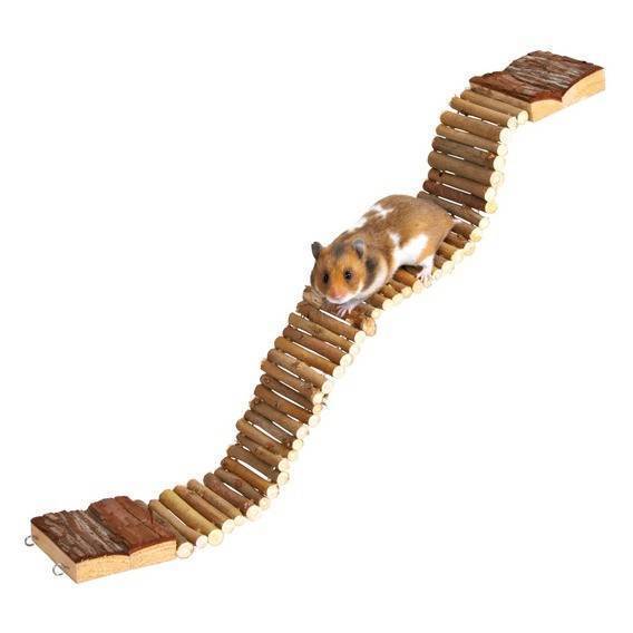 ΞΥΛΙΝΗ ΓΕΦΥΡΑ TRIXIE ΓΙΑ ΠΟΝΤΙΚΙ ΚΑΙ ΧΑΜΣΤΕΡ 55,5 Χ7CM TRIXIE