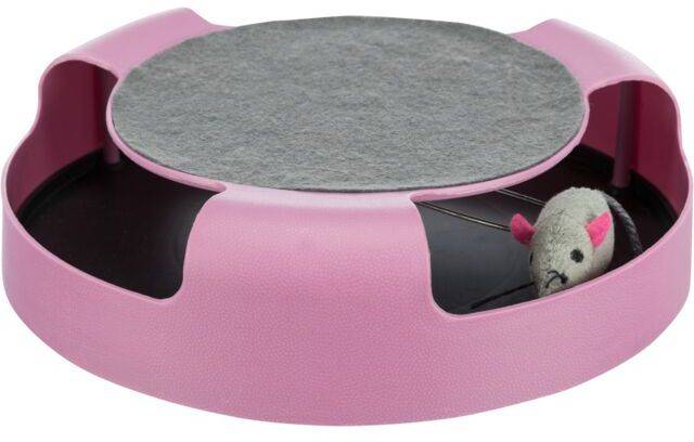 ΠΑΙΧΝΙΔΙ ΓΑΤΩΝ TRIXIE CATCH THE MOUSE ΡΟΖ 25CM TRIXIE