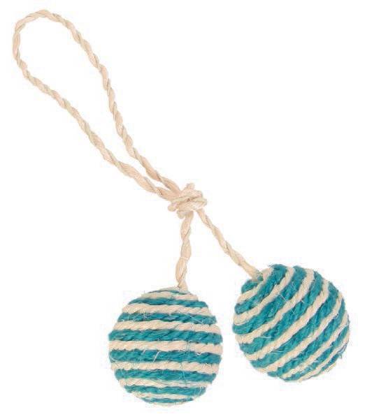 TRIXIE ΜΠΑΛΕΣ TRIXIE ΣΧΟΙΝΕΝΙΕΣ ΜΕ CATNIP 4.5 CM