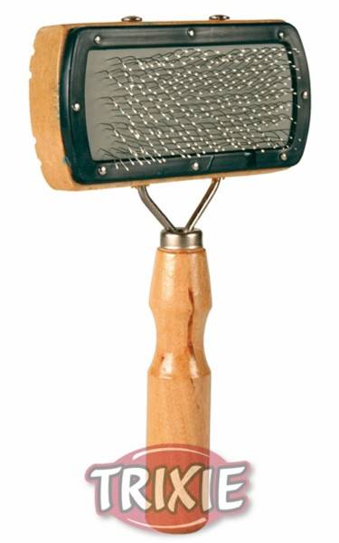 ΒΟΥΡΤΣΑ TRIXIE SLICKER ΜΟΝΗ ΞΥΛΙΝΗ 10X18CM TRIXIE