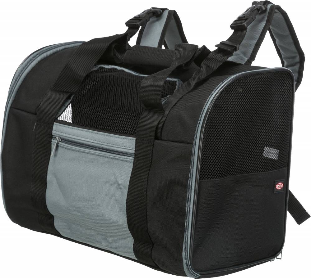 ΣΑΚΙΔΙΟ ΠΛΑΤΗΣ TRIXIE CONNOR ΜΕΤΑΦΟΡΑΣ ΜΙΚΡΟΥ ΖΩΟΥ CONNOR BACKPACK ΜΑΥΡΟ- ΓΚΡΙ 42X29X21CM TRIXIE