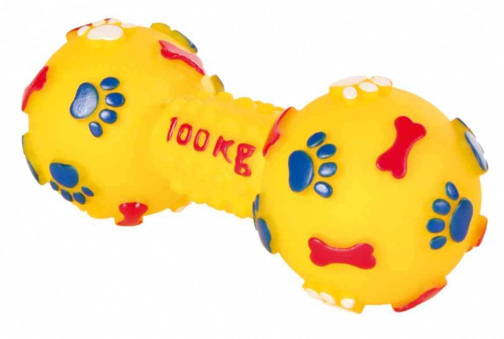 TRIXIE ΠΑΙΧΝΙΔΙ ΑΛΤΗΡΑΣ TRIXIE DUMBBELL ΚΙΤΡΙΝΟ 15CM