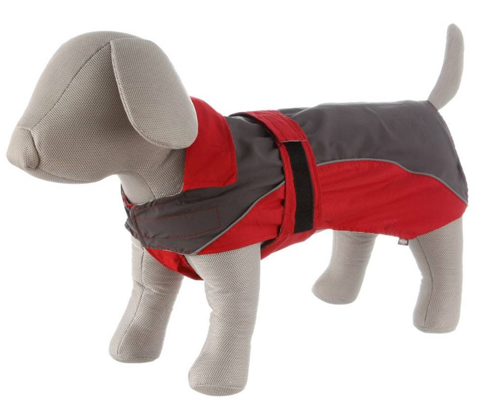 ΑΔΙΑΒΡΟΧΟ ΠΑΛΤΟ TRIXIE LORIENT ΓΚΡΙ-ΚΟΚΚΙΝΟ (XS-25CM)