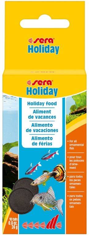 ΕΙΔΙΚΗ ΤΡΟΦΗ ΔΙΑΡΚΕΙΑΣ ΔΙΑΚΟΣΜΗΤIΚΩΝ ΨΑΡΙΩΝ SERA HOLIDAY ΣΕ ΤΑΜΠΛΕΤΕΣ (10TABS)
