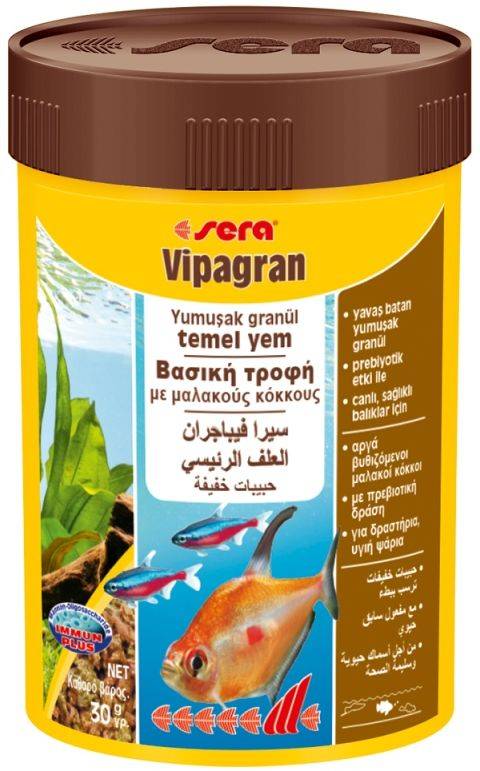 ΤΡΟΦΗ ΔΙΑΚΟΣΜΗΤΙΚΩΝ ΨΑΡΙΩΝ SERA VIPAGRAN ΣΕ ΚΟΚΚΟΥΣ (100ML)