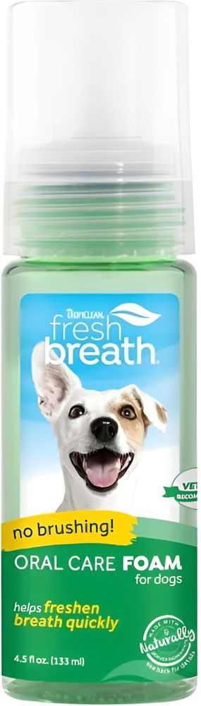 AΦΡΟΣ ΣΤΟΜΑΤΙΚΗΣ ΠΕΡΙΠΟΙΗΣΗΣ TROPICLEAN FRESH BREATH FOAM 133ML TROPICLEAN