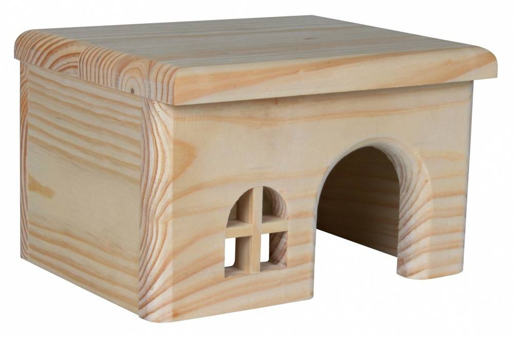ΣΠΙΤΙ ΞΥΛΙΝΟ TRIXIE ΓΙΑ ΚΟΥΝΕΛΙΑ ΟΡΘΟΓΩΝΙΟ 40X20X23CM TRIXIE