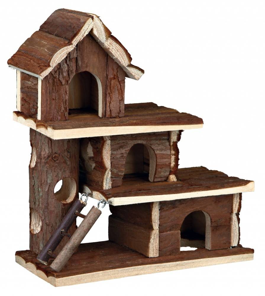 ΣΠΙΤΙ TRIXIE TAMMO ΞΥΛΙΝΟ ΓΙΑ ΧΑΜΣΤΕΡ 25X30X12CM TRIXIE