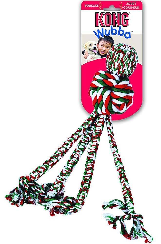ΧΡΙΣΤΟΥΓΕΝΝΙΑΤΙΚΟ ΠΑΙΧΝΙΔΙ KONG WUBBA WEAVE ROPE LARGE 8.3X 8.3X 38.1CM