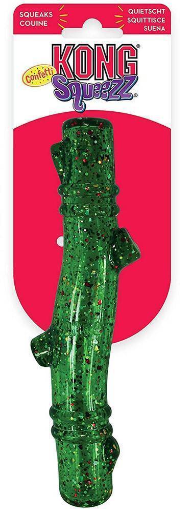 ΧΡΙΣΤΟΥΓΕΝΝΙΑΤΙΚΟ ΠΑΙΧΝΙΔΙ KONG SQUEEZZ CONFETTI STICK MEDIUM 20.3X5.7X3.2CM KONG