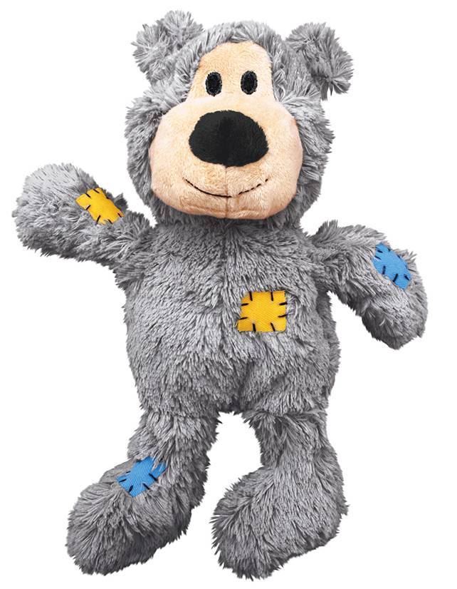 ΠΑΙΧΝΙΔΙ KONG KNOTS WILD BEAR ΓΚΡΙ S/M 17.8X7.6X14CM KONG