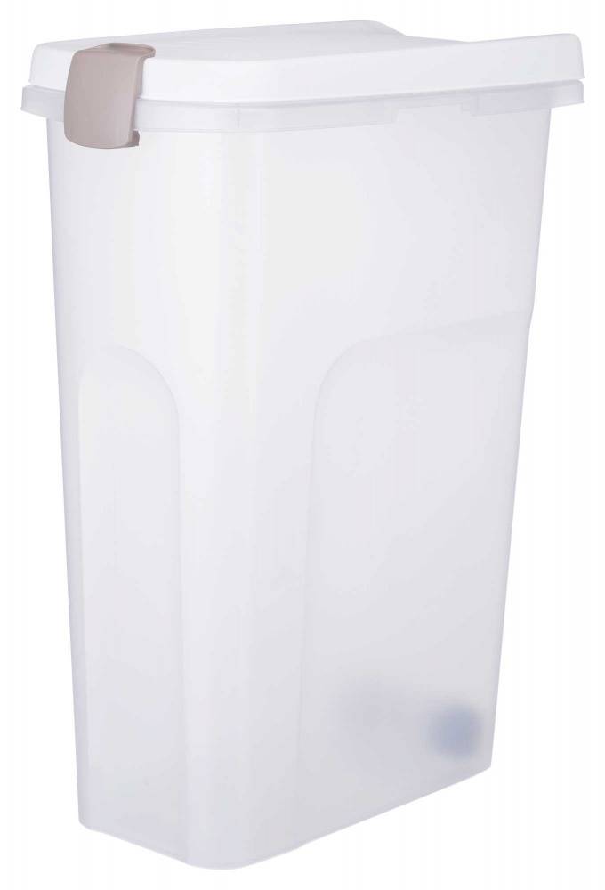 ΚΑΔΟΣ ΑΠΟΘΗΚΕΥΣΗΣ ΤΡΟΦΗΣ TRIXIE ΔΙΑΦΑΝΗΣ-ΛΕΥΚΟΣ 27X61X45CM