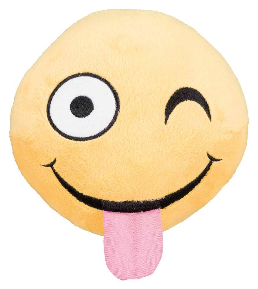 ΠΑΙΧΝΙΔΙ TRIXIE ΜΠΑΛΑΚΙ ΛΟΥΤΡΙΝΟ SMILEY WINKING ΚΙΤΡΙΝΟ 14CM TRIXIE