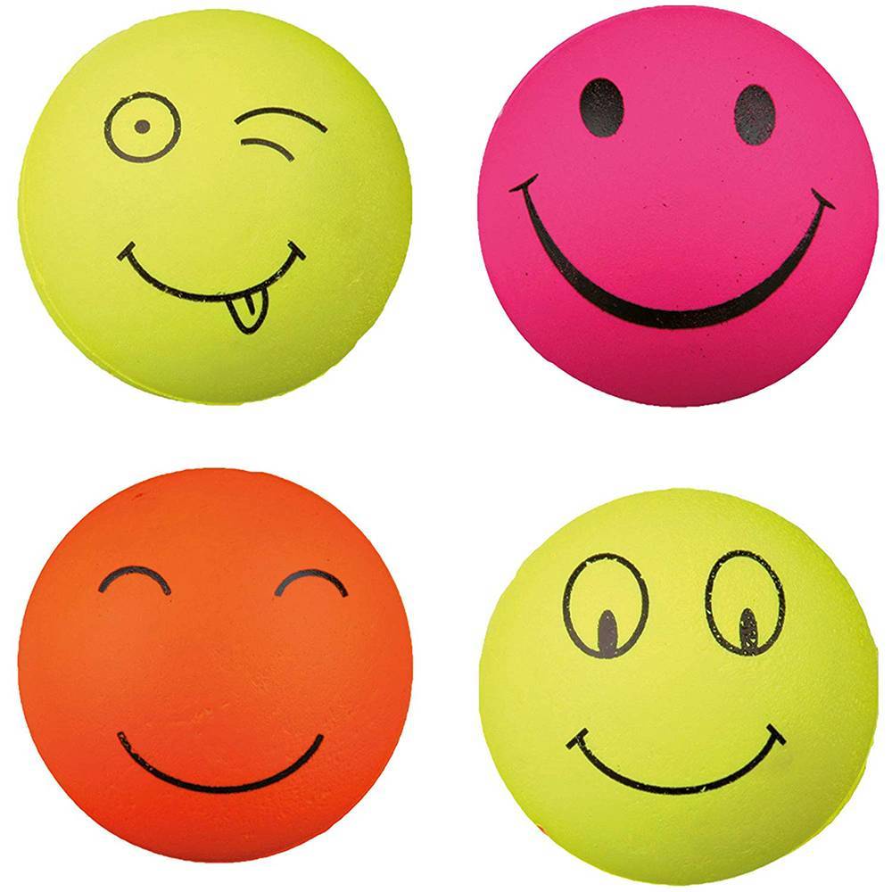 ΠΑΙΧΝΙΔΙ TRIXIE ΜΠΑΛΑ SMILEY ΔΙΑΦΟΡΑ ΣΧΕΔΙΑ 6CM
