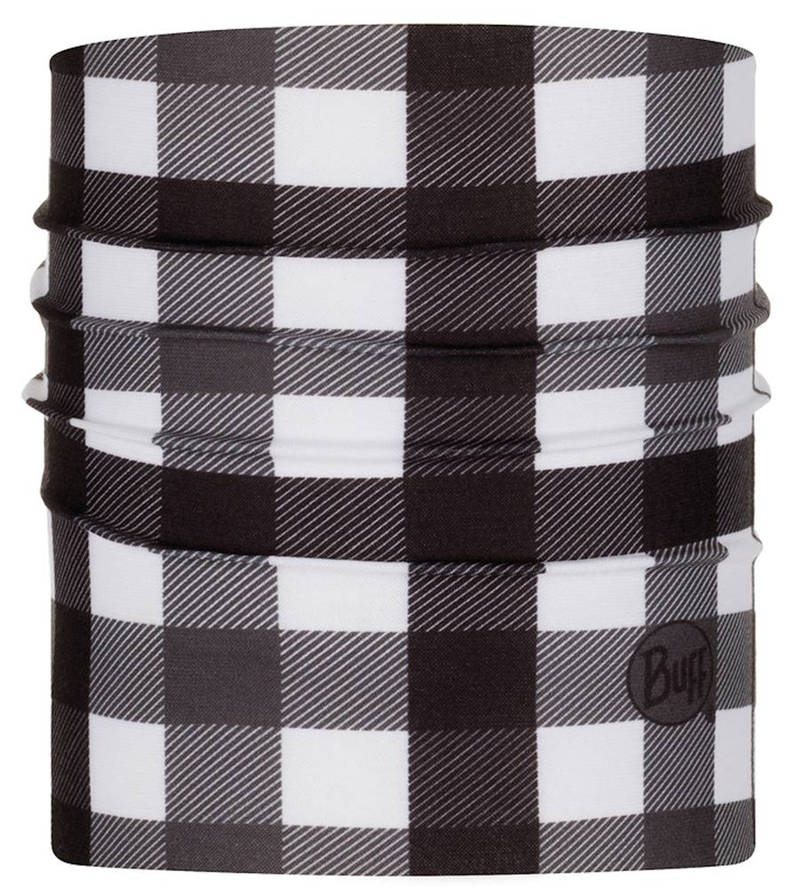 ΜΑΝΤΗΛΙ ΛΑΙΜΟΥ ΣΚΥΛΟΥ BUFF DOG PLAID ΛΕΥΚΟ-ΜΑΥΡΟ (M/L)