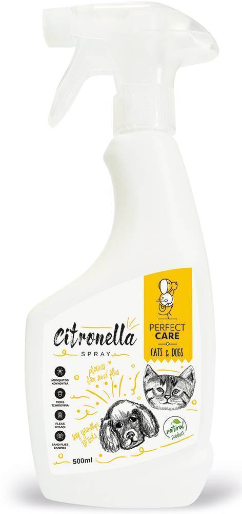 ΑΠΩΘΗΤΙΚΗ ΛΟΣIOΝ ΠΡΟΣΤΑΣIΑΣ PERFECT CARE SPRAY CITRONELLA 500ML PERFECT CARE