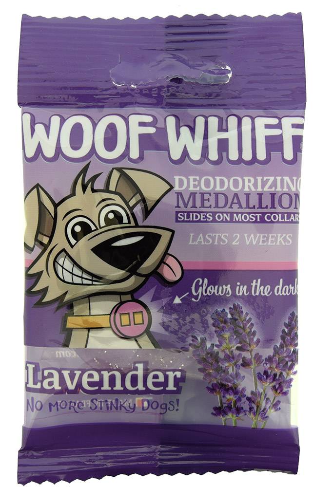 WOOF WHIFF ΑΠΟΣΜΗΤΙΚΟ ΓΙΑ ΠΕΡΙΛΑΙΜΙΟ ΣΚΥΛΟΥ WOOF WHIFF ΜΕ ΑΡΩΜΑ ΛΕΒΑΝΤΑ