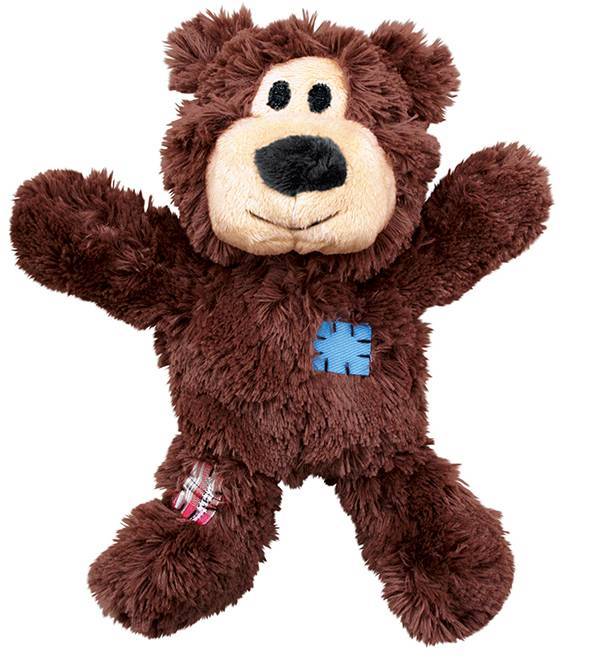 ΠΑΙΧΝΙΔΙ KONG KNOTS WILD BEAR ΚΑΦΕ S/M 17.8X7.6X14CM KONG