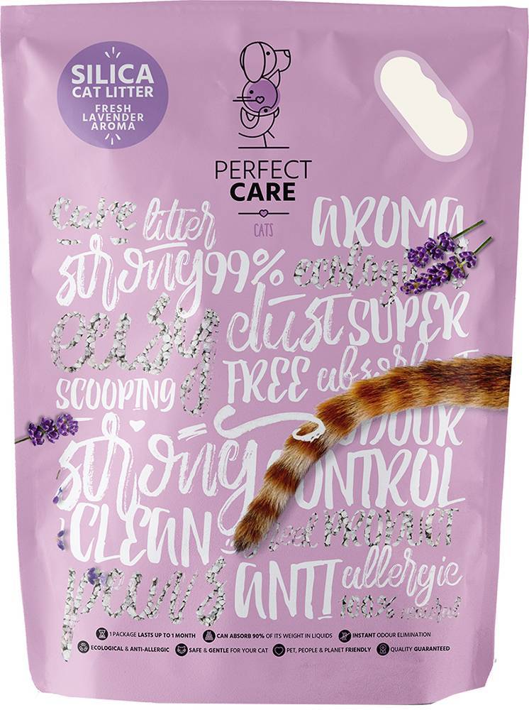 PERFECT CARE ΚΡΥΣΤΑΛΛΙΚΗ ΑΜΜΟΣ PERFECT CARE SILICA CAT LITTER ΛΕΒΑΝΤΑ 15LT