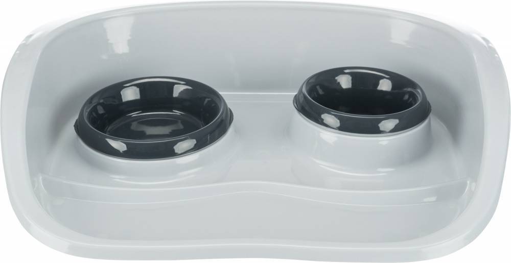ΔΙΣΚΟΣ ΦΑΓΗΤΟΥ TRIXIE DINNER SET ΓΚΡΙ/ΜΑΥΡΟ 46X11X30CM