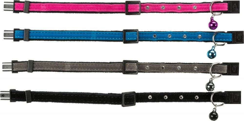 ΠΕΡΙΛΑΙΜΙΟ TRIXIE CAT COLLAR ΒΕΛΟΥΤΕ ΓΚΡΙ TRIXIE