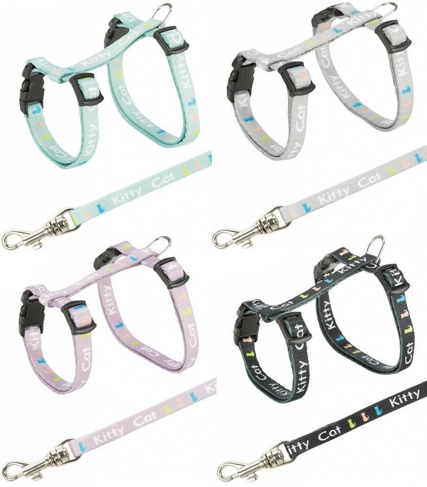 TRIXIE ΟΔΗΓΟΣ TRIXIE SET ME ΣΑΜΑΡΑΚΙ ΓΙΑ ΓΑΤΑΚΙΑ ΓΑΛΑΖΙΟ (21-33 X 0.8 X 120 CM)