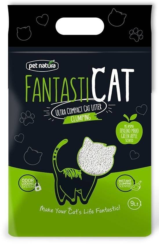 ΑΜΜΟΣ PET NATURA FANTASTICAT ΣΥΓΚΟΛΛΗΤΙΚΗ ΜΕ ΑΡΩΜΑ ΠΡΑΣΙΝΟ ΜΗΛΟ 9LT PET NATURA