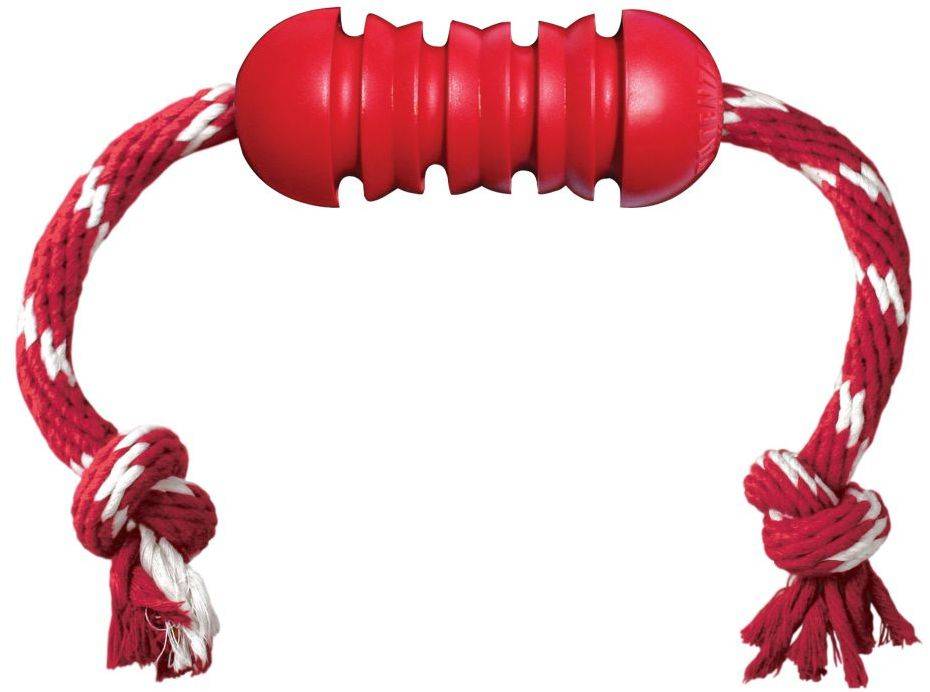 ΠΑΧΝΙΔΙ ΣΚΥΛΟΥ KONG DENTAL ROPE ΚΟΚΚΙΝΟ M KONG